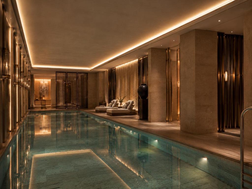 Private indoor swimming pool inside the five-bedroom Mayfair townhouse
